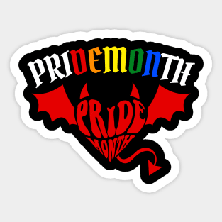 Pride Month Demon Sticker